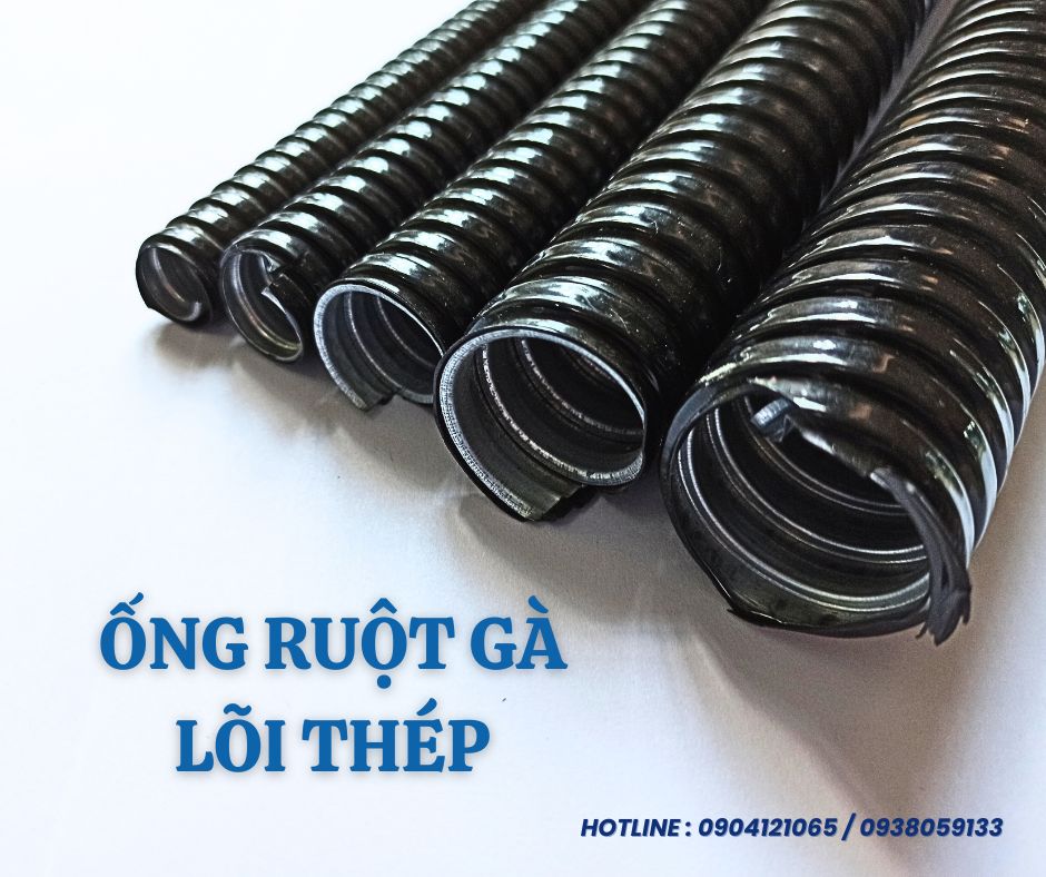 Ống ruột gà lõi thép cho hệ thống điện công nghiệp